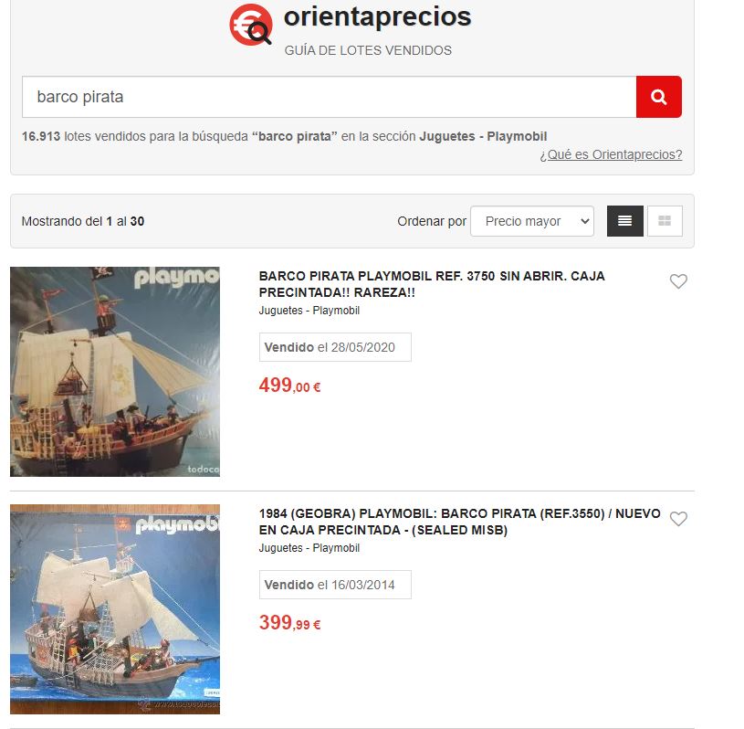 Orientaprecios barco pirata