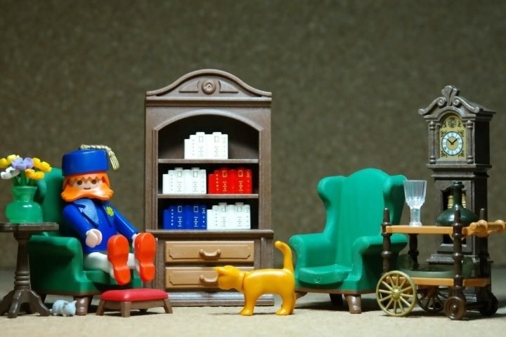 Playmobil salón coleccionista.