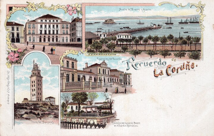 Postal Recuerdo de Granada