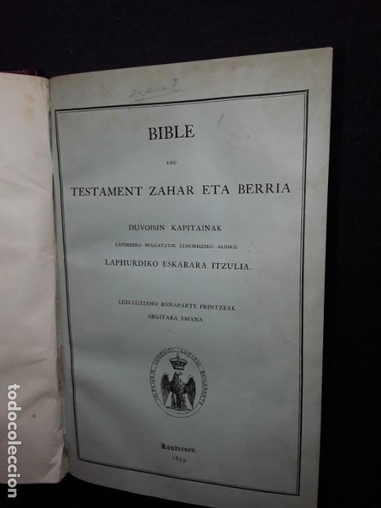 Primera Biblia en euskera