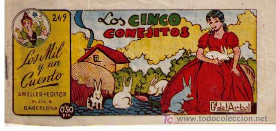 Tebeos: Los Mil y un Cuento. Ameller. n&ordm; 249: Los cinco conejitos - Foto 1