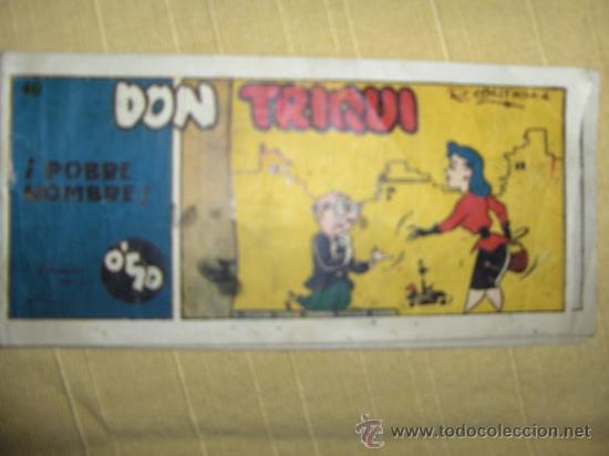 Tebeos: Antiguo tebeo Don triqui - original numero 48 - - Foto 1