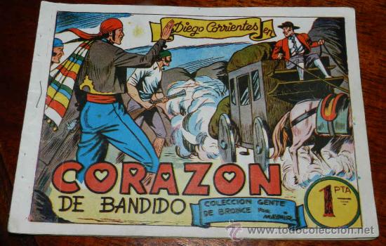 Tebeos: DIEGO CORRIENTES, N&ordm; 3 - EDITORIAL AMELLER 1950 - ORIGINAL ANTIGUO - Foto 1