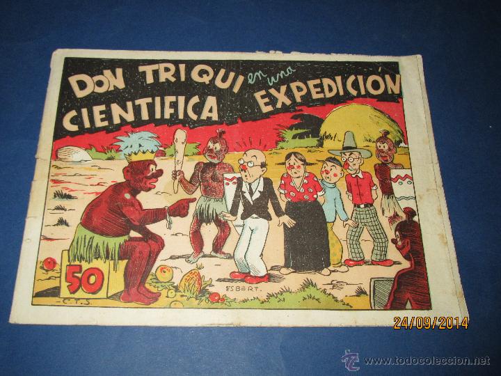 Tebeos: DON TRIQUI N&ordm; 11 en Una Cientifica Expedici&oacute;n de AMELLER Editor - A&ntilde;o 1940s. - Foto 1