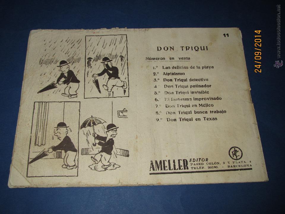 Tebeos: DON TRIQUI N&ordm; 11 en Una Cientifica Expedici&oacute;n de AMELLER Editor - A&ntilde;o 1940s. - Foto 2
