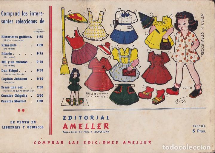 Tebeos: COMIC BLANCANIEVES Y LOS 5 GIGANTES CON RECORTABLE MU&Ntilde;ECA EDITORIAL AMELLER - Foto 2