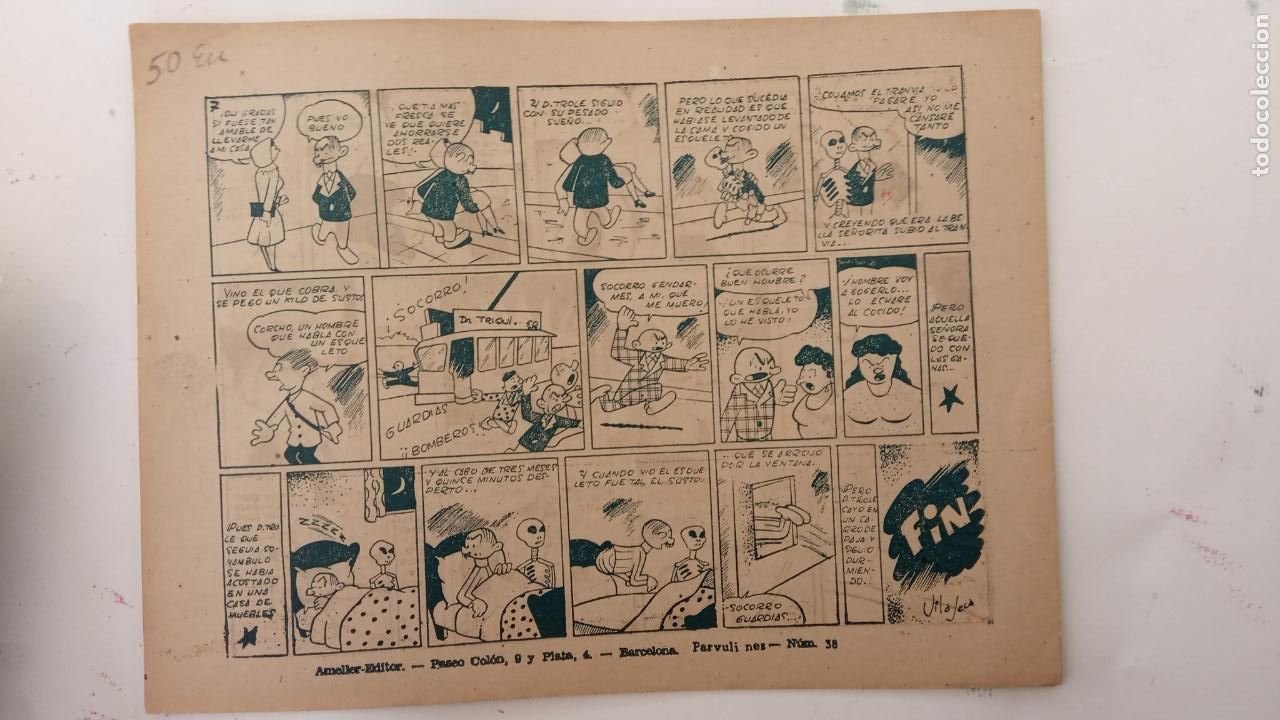 Tebeos: DON TROLE ORIGINAL N&ordm; 1 - EDI. AMELLER 4-8-1948 - Foto 2