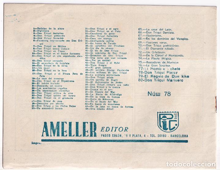 Tebeos: DON TRIQUI PINTOR. N&ordm; 78. AMELLER, BARCELONA - Foto 2