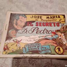 Tebeos: JOSE MARIA EL TEMPRANILLO Nº11 DE 12 - EL SECRETO DE D. PEDRO - AMALLER EDITOR 1950 - ORIGINAL. Lote 399965989