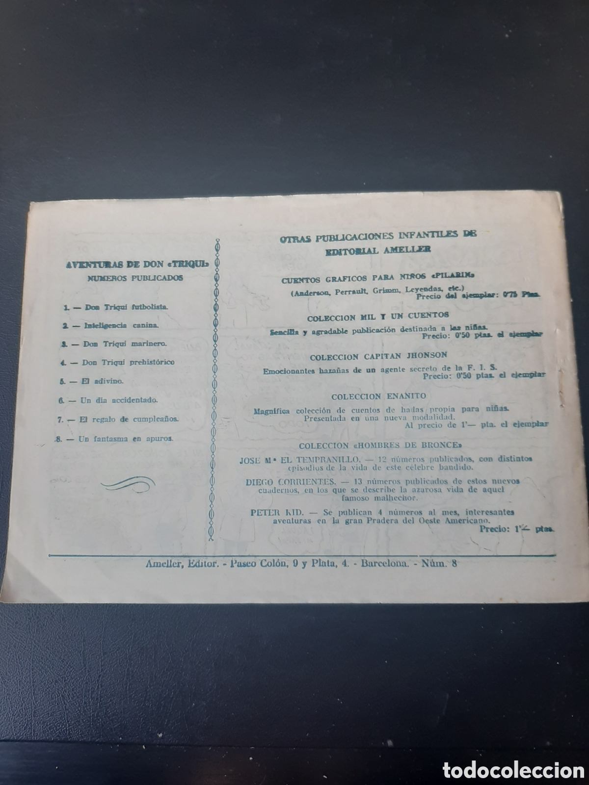 Tebeos: Don Triqui n&uacute;mero 8 de 1 peseta - Foto 2