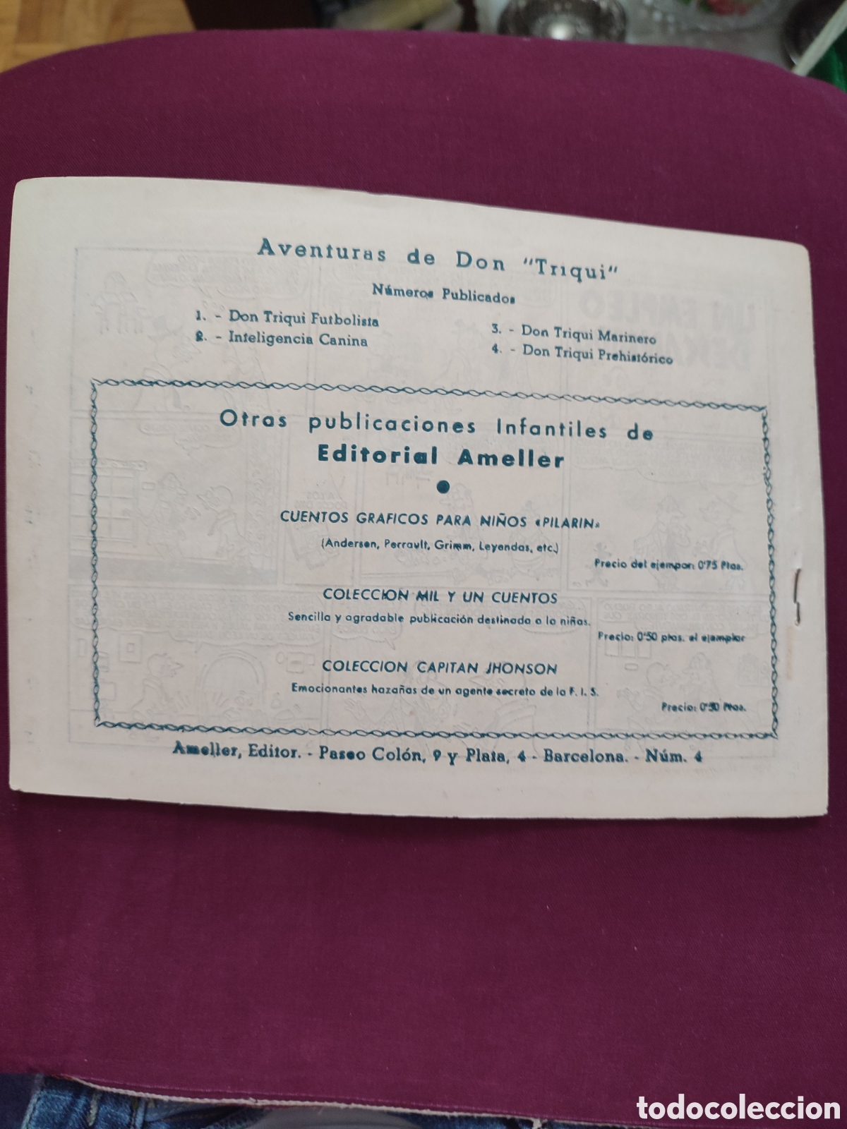 Tebeos: Don Triqui n&uacute;mero 4,Ameller - Foto 2