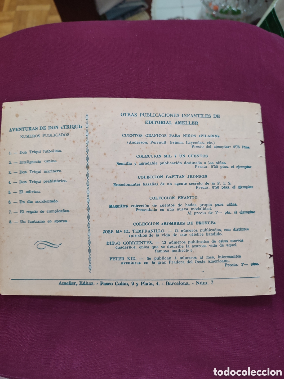 Tebeos: Don Triqui n&uacute;mero 7 Ameller - Foto 2