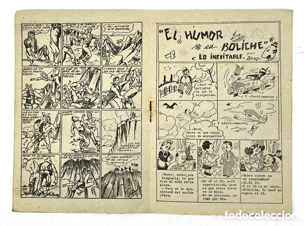 Tebeos: BOLICHE - EDITOR AMELLER - BARCELONA - A&Ntilde;OS 1946 - Foto 2