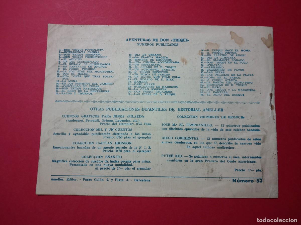 Tebeos: Aventuras de Don Triqui N&ordm; 53 Ameller 1949 - Foto 2