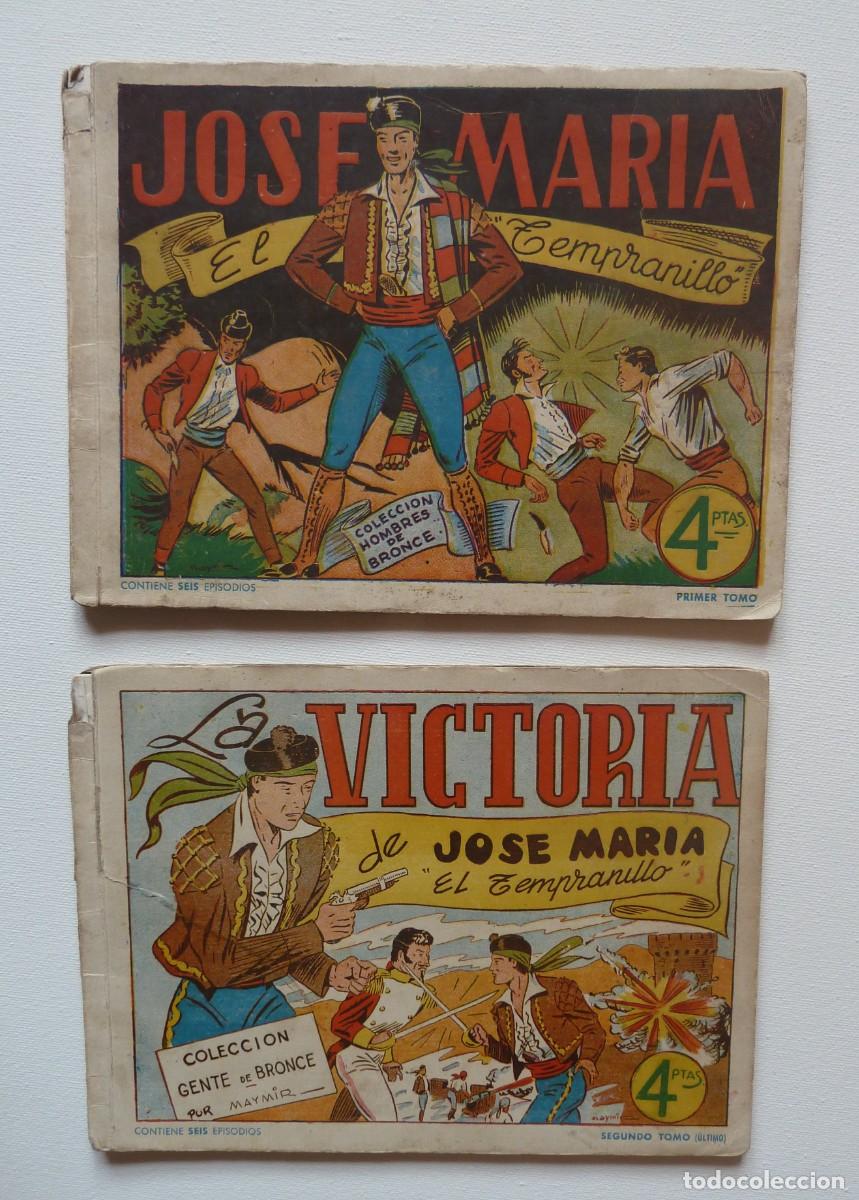 Tebeos: JOSE MARIA EL TEMPRANILLO COLECCION COMPLETA DE 12. AMELLER - Foto 1