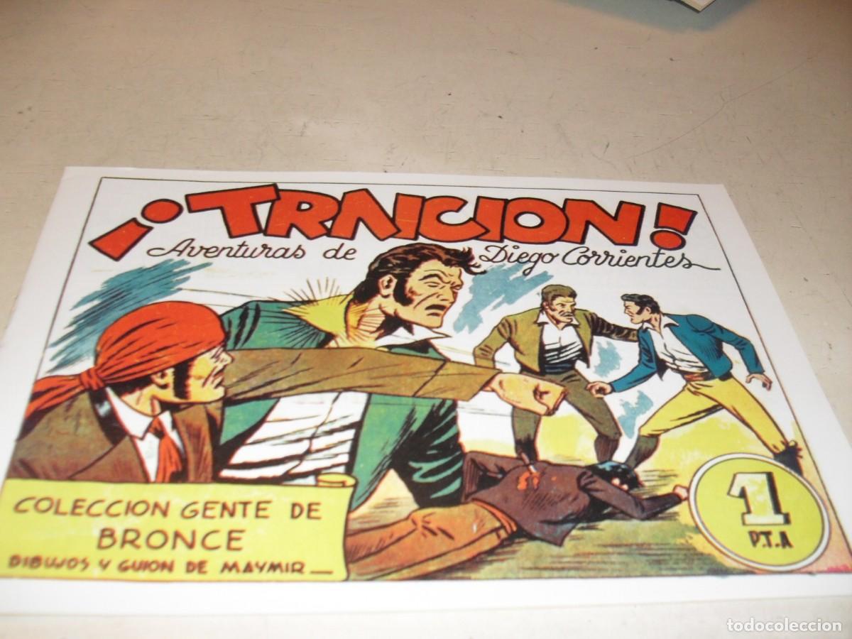 Tebeos: (FACSIMIL)DIEGO CORRIENTES 12 TRAICION,(DE 13),AMELLER,1950,DE KIOSKO - Foto 1