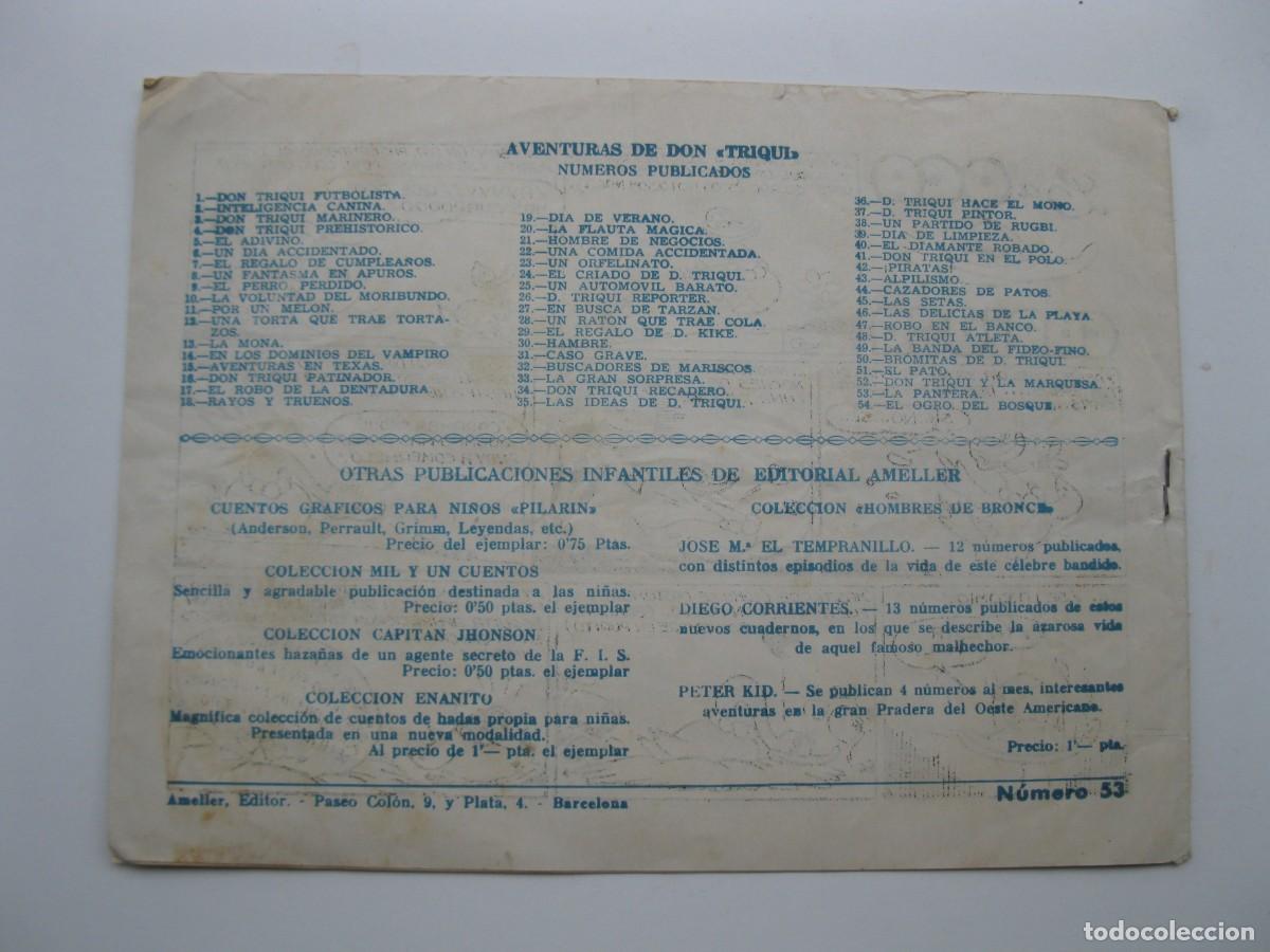 Tebeos: DON TRIQUI - N&ordm; 53 - LA PANTERA - ORIGINAL - AMELLER EDITOR. - Foto 3