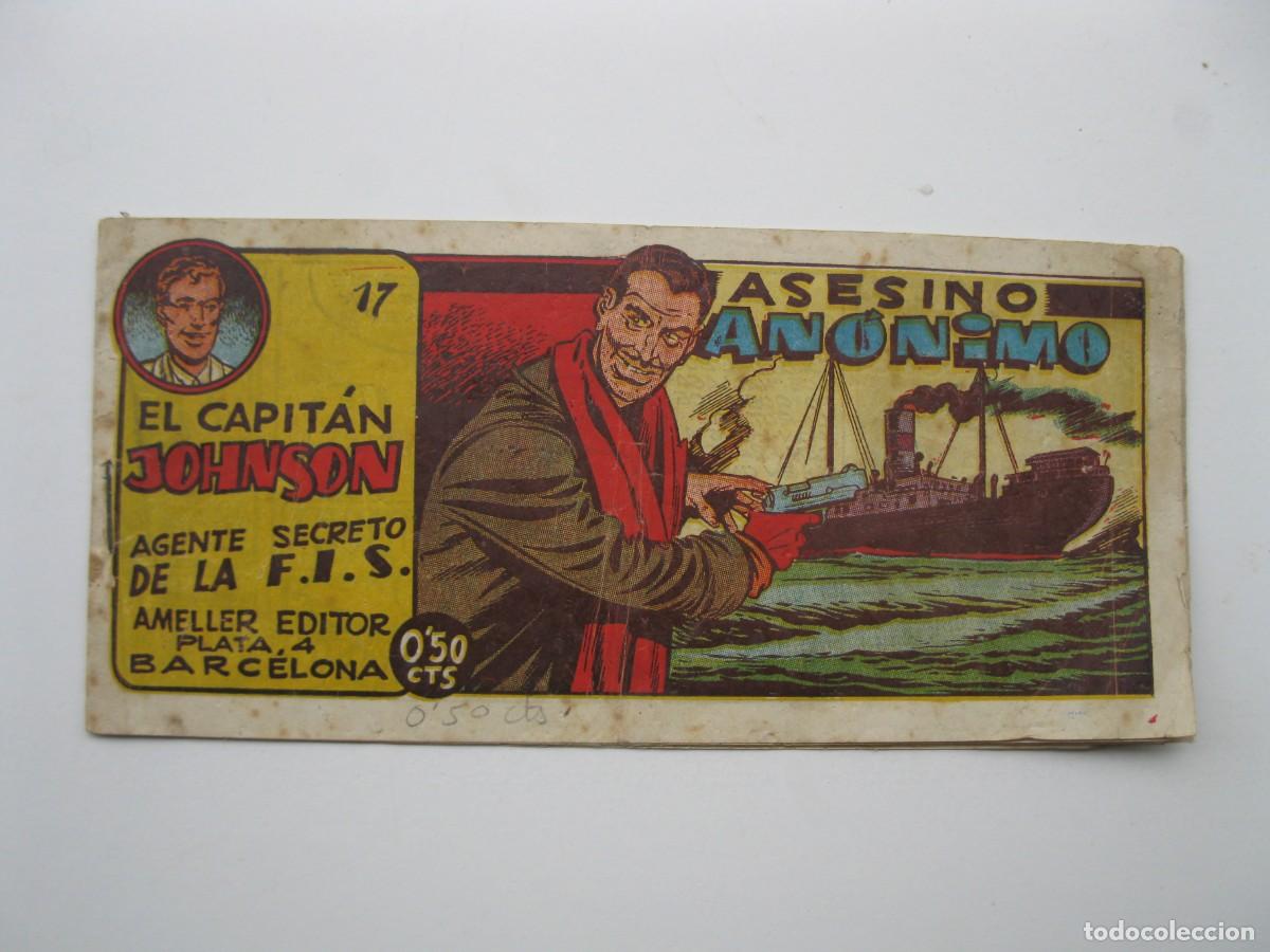Tebeos: EL CAPIT&Aacute;N JOHNSON - N&ordm; 17 - ASESINO AN&Oacute;NIMO - ORIGINAL - AMELLER EDITOR. - Foto 1