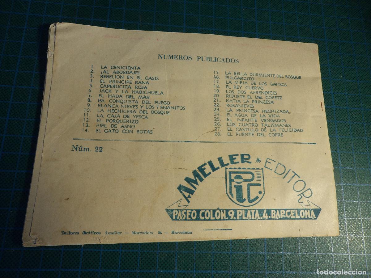 Tebeos: Cuento de Grimm. Rosanieves. Ameller. Tiene la grapa oxidada. - Foto 2