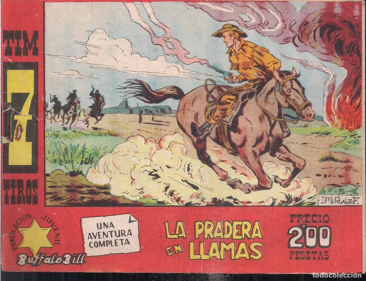 Tebeos: TIM 7 TIROS N&ordm; 8: LA PRADERA EN LLAMAS - Foto 1