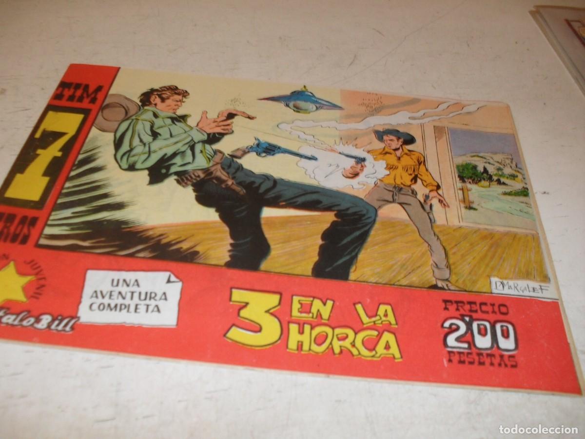 Comics: (ORIGINAL),TIM 7 TIROS N&ordm; 2,TRES EN LA HORCA.EDITA BERNABEU,1964