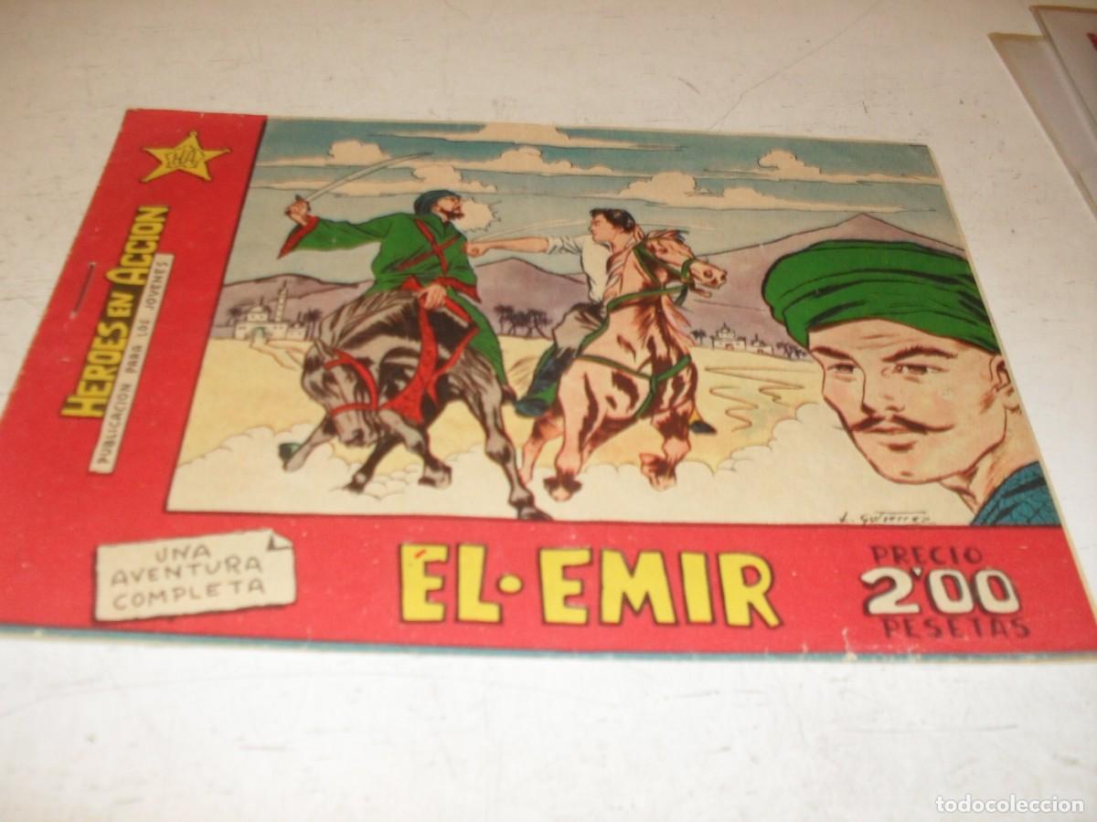 Giornalini: (ORIGINAL),HEROES EN ACCION N&ordm; 4,DE 5,EL EMIR,EDITA BERNABEU,A&Ntilde;O 1965