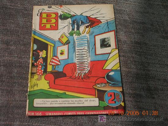 Tebeos: DDT BRUGUERA PRIMERA EPOCA NUMERO 166 - Foto 1