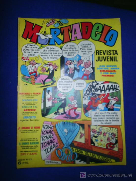 Tebeos: MORTADELO NUM 72 - Foto 1