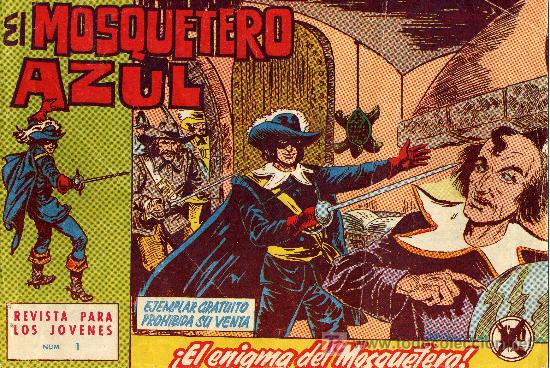 Tebeos: El Mosquetero Azul nº 1 (Cuadernillo Original). Editorial Bruguera 1962. Dibujos de Manuel Gago - Foto 1 - 7102914