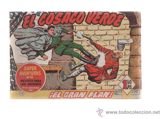 Tebeos: el cosaco verde n&ordm;12 original - Foto 1