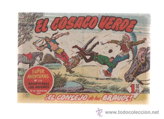 Tebeos: el cosaco verde n&ordm;77 original - Foto 1