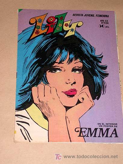 LILY Nº 1134. TRINI TINTURE. PÓSTER DE EMMA. BRUGUERA 1983. CON ESTHER DE PURITA CAMPOS. (Tebeos y Comics - Bruguera - Lily)