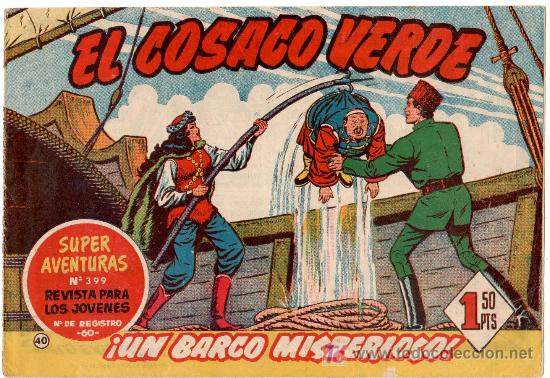 Tebeos: EL COSACO VERDE ORIGINAL N&ordm; 40 - Foto 1