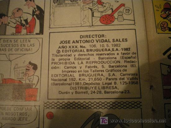 Tebeos: COMICS  SUPER DDT   N&ordm; 106 DE 1982 - Foto 2
