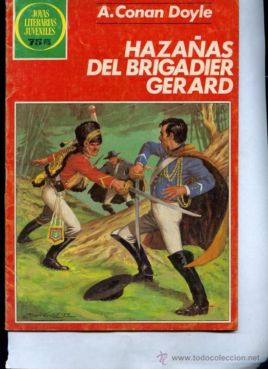Tebeos: JOYAS LITERARIAS, SERIE VERDE, BRUGUERA 1983,  n&ordm; 267 HAZA&Ntilde;AS DEL BRIGADIER GERARD,