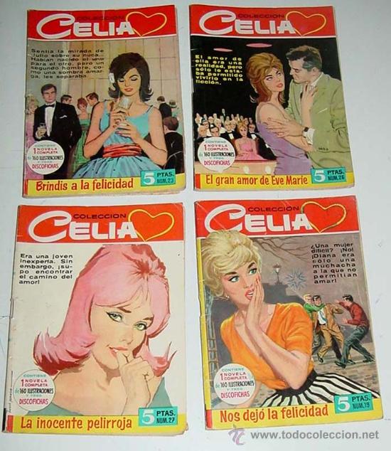 Tebeos: LOTE DE 4 COLECCION CELIA - ED. BRUGUERA - A&Ntilde;O 1961 - N&ordm; 19, 27, 23, 26 - 63 PAG.