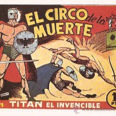 Tebeos: TITAN EL INVENCIBLE MONOGRAFICO DE BRUGUERA 1947 FACSIMIL. Lote 15759582