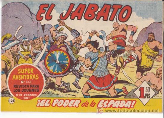 Tebeos: EL JABATO, N&ordm; 128 (Super Aventuras, n&ordm; 416) El poder de la espada - Foto 1
