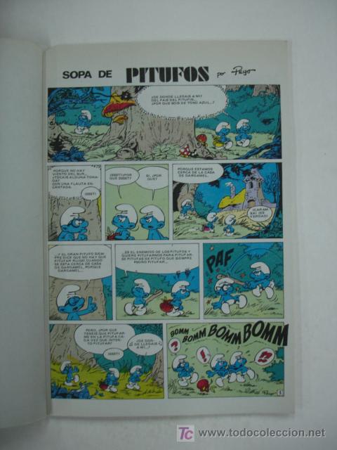 Tebeos: LOS PITUFOS. SOPA DE PITUFOS. (COLECCI&Oacute;N OL&Eacute;). - Foto 3