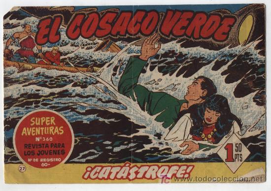 EL COSACO VERDE Nº 27. BRUGUERA 1960. (Tebeos y Comics - Bruguera - Cosaco Verde)