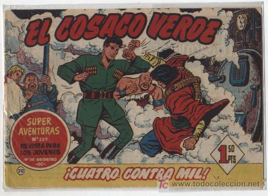 EL COSACO VERDE Nº 20. BRUGUERA 1960. (Tebeos y Comics - Bruguera - Cosaco Verde)