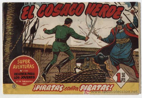 EL COSACO VERDE Nº 9. BRUGUERA 1960. (Tebeos y Comics - Bruguera - Cosaco Verde)