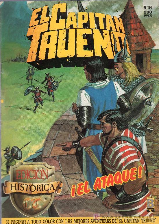Tebeos: EL CAPIT&Aacute;N TRUENO. EDICIONES B. N&Uacute;MERO 84, EL ATAQUE. - Foto 1