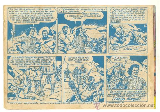 Tebeos: EL JABATO .. El poder de la espada .. N&ordm; 128 .. A&ntilde;o 1961 - Foto 2