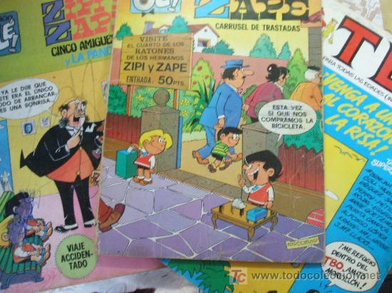 Livros de Banda Desenhada: LOTE DE TRES TEBEOS, Y REGALO REVISTA.ZIPI ZAPE. TBO.