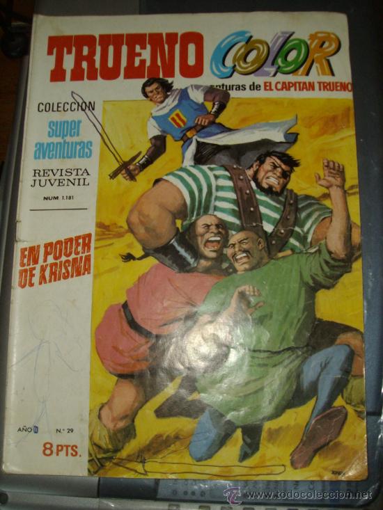 Tebeos: Trueno Color 1&ordf; &eacute;poca n&ordm; 29 En poder de Krisna - Foto 1