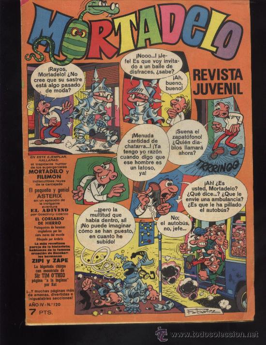 Tebeos: MORTADELO N&ordm; 120 - Foto 1