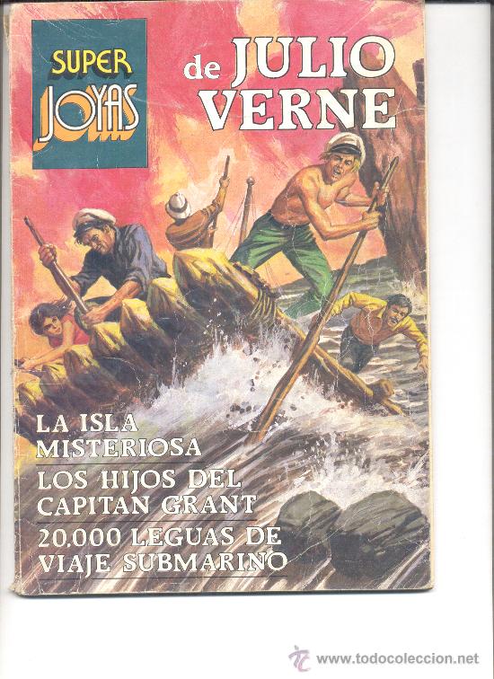 Tebeos: SUPER JOYAS DE JULIO VERNE LA ISLA MISTERIOSA LOS HIJOS DEL CAPITAN GRANT 20. 000 LEGUAS DE VIAJE SU