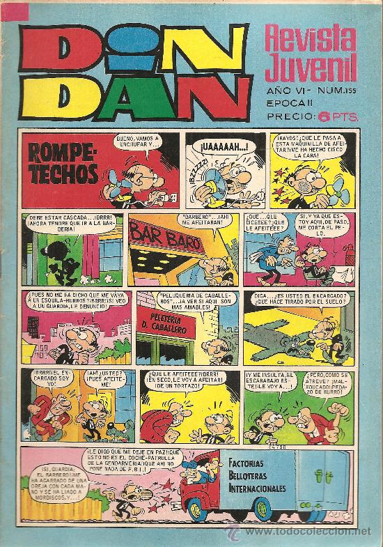 Tebeos: DIN DAN N&ordm; 155 CON EL DEMONIO DEL CARIBE - Foto 1
