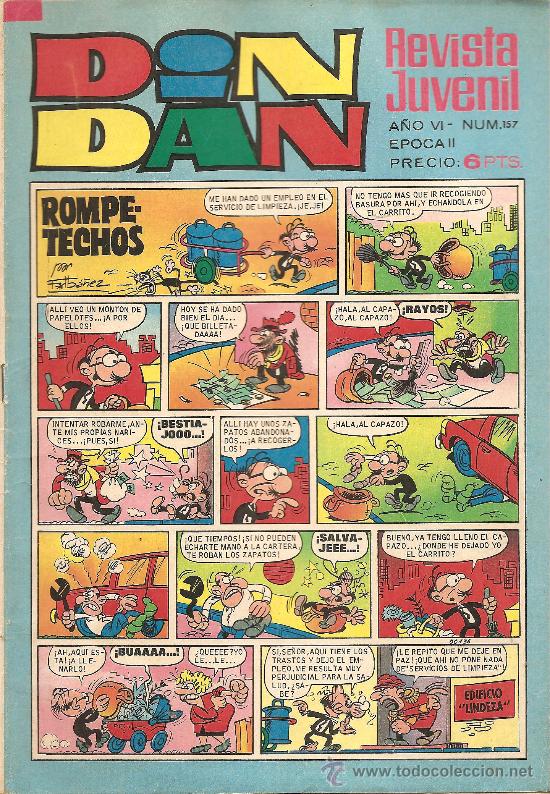 Tebeos: DIN DAN N&ordm; 157 CON EL DEMONIO DEL CARIBE - Foto 1